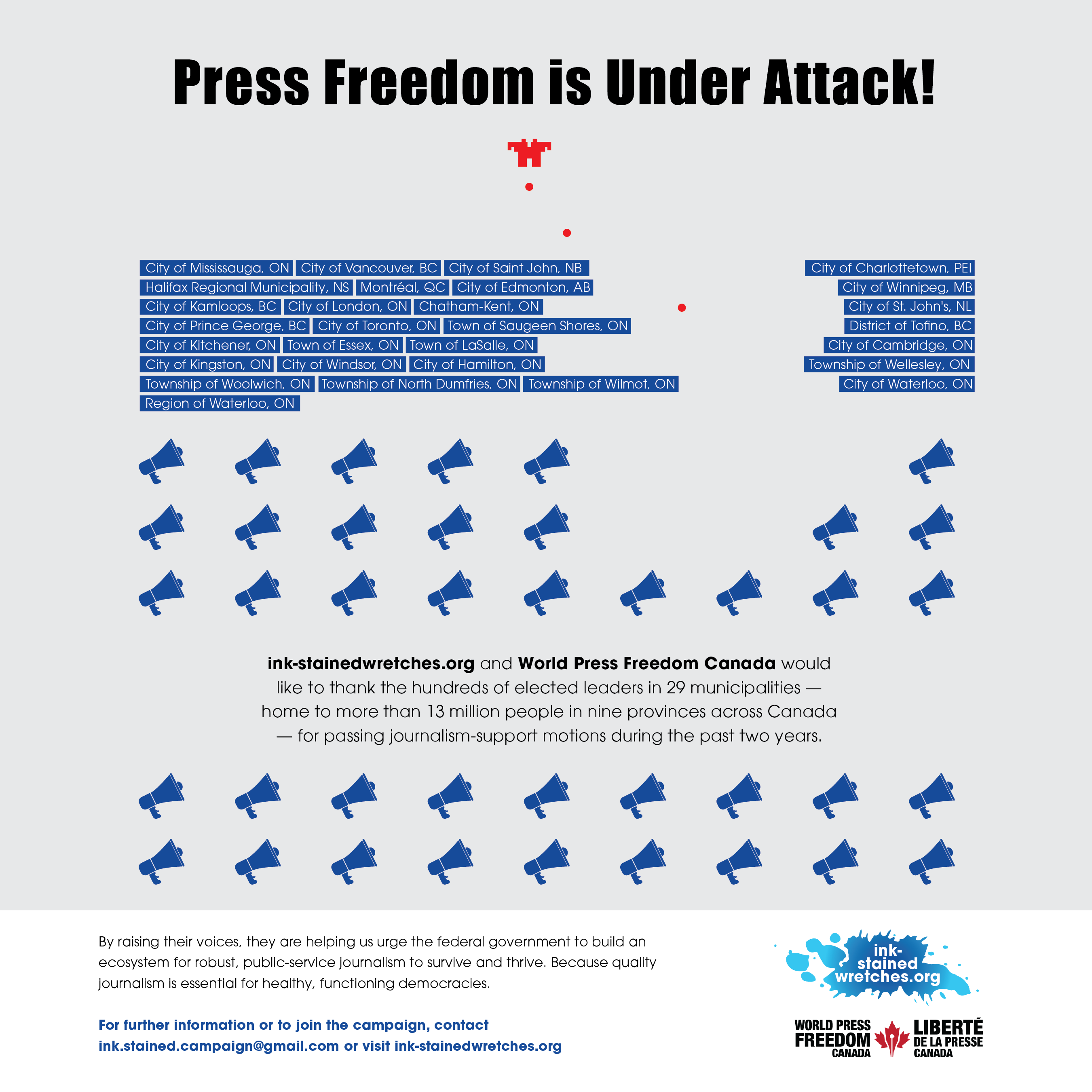 Ink-Stained Wretches press freedom print ad